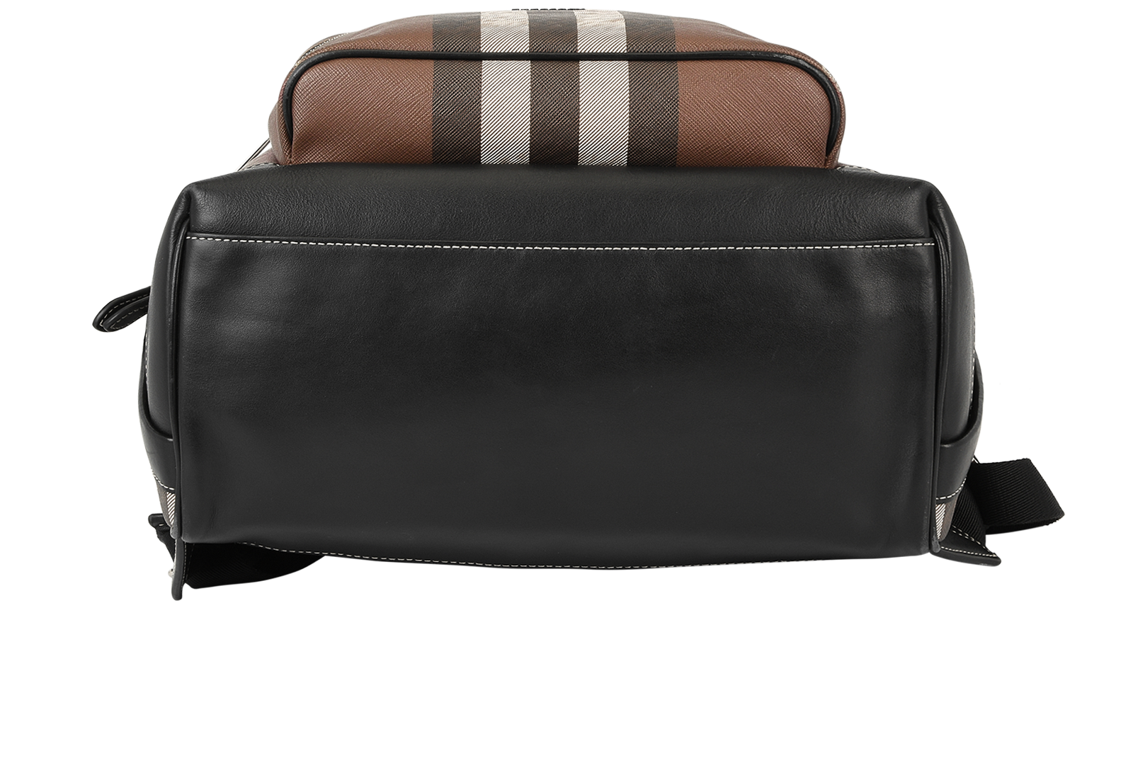 Burberry Check Backpack, &pound;550, Handbags, Black/Brown/Red/White, Canvas, Top view